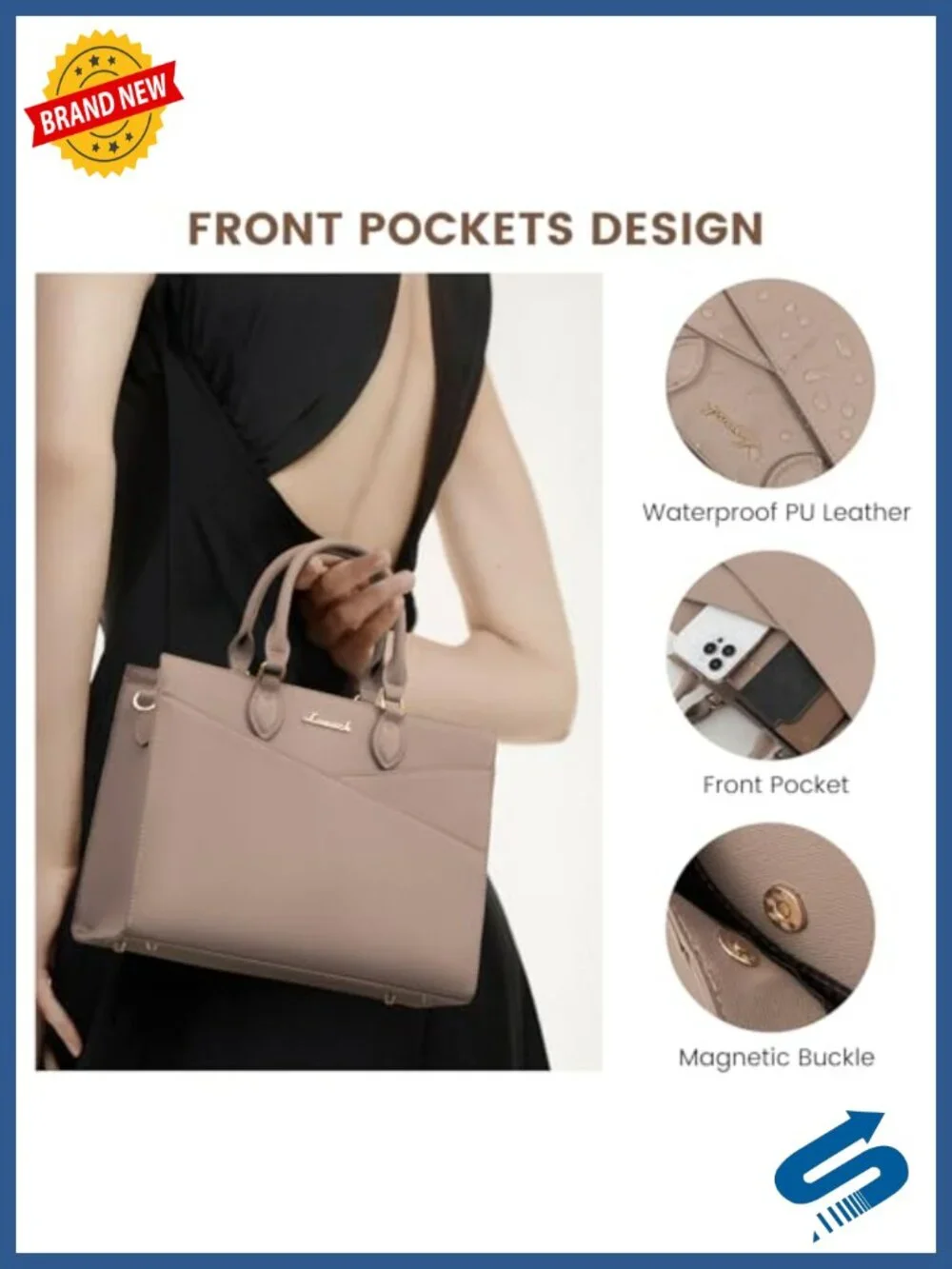 Purses for Women PU Leather Satchel Handbags Tote Crossbody Shoulder Bag with